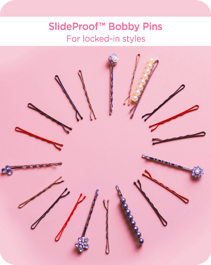 SlideProof™ Bobby Pins - For locked-in styles